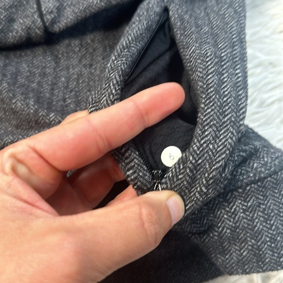 Lululemon Think Fast Long Sleeve Heathered Herringbone Heathered Black Black - Picture 3 of 5